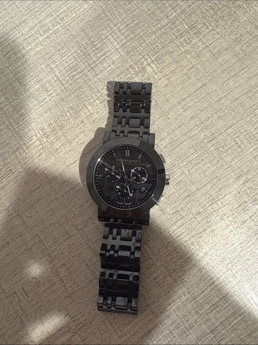 Burberry Black Stainless Steel Bracelet Watch